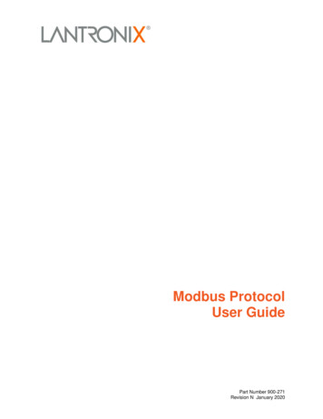 Modbus Protocol User Guide - Lantronix