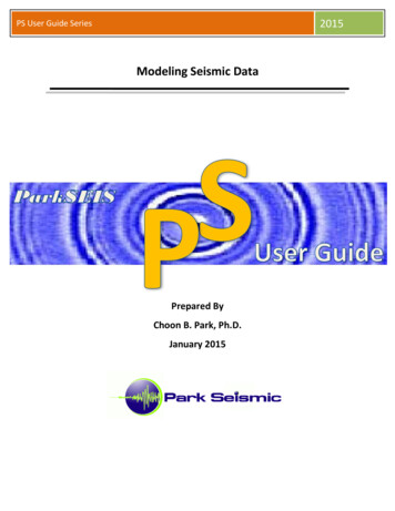 Modeling Seismic Data