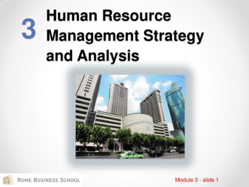 3 Human Resource Management Strategy And Analysis