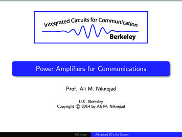 Power Amplifiers For Communications
