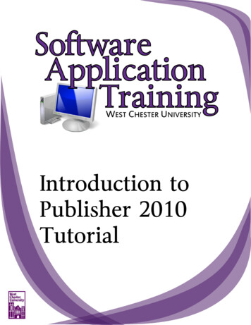 Introduction To Publisher 2010 Tutorial - GRADE IX