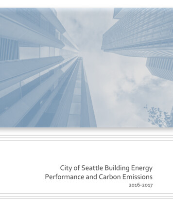 City Of Seattle Building Energy Performance And Carbon .
