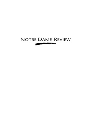 NOTRE DAME REVIEW