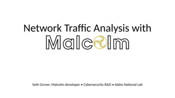 Network Traffic Analysis With - Inl.gov