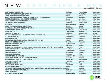 New Certified Firms