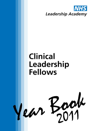 Clinical Leadership Fellows
