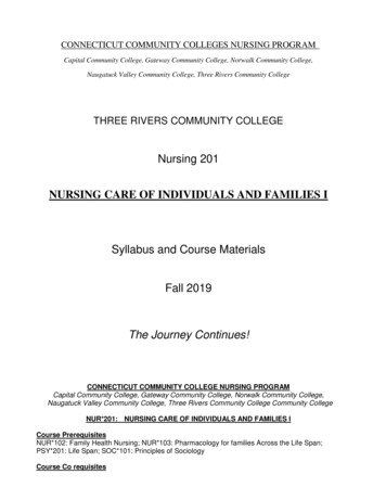 NURSING CARE OF INDIVIDUALS AND FAMILIES I - CommNet
