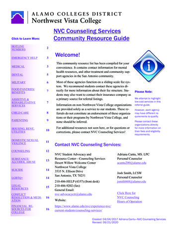 NVC Counseling Services Click To Learn More: Community .