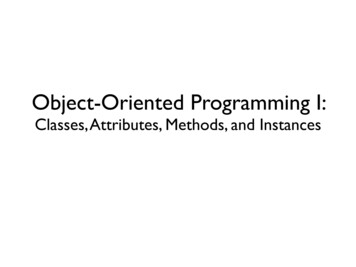 Object-Oriented Programming I - NASA