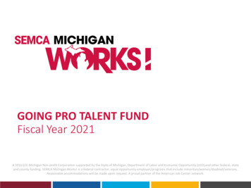 GOING PRO TALENT FUND Fiscal Year 2021 - Semca 