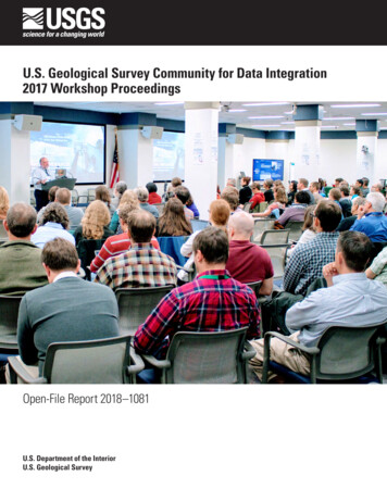 U.S. Geological Survey Community For Data Integration 2017 Workshop .