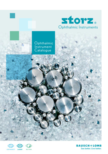 Ophthalmic Instrument Catalogue