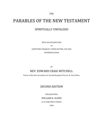 PARABLESOFTHENEW TESTAMENT - New Christian Bible 