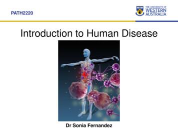 Introduction To Human Disease - UWA