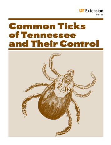 PB726 Common Ticks Of Tennsessee And Their Control