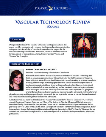 Vascular Technology Review - Pegasus Lectures