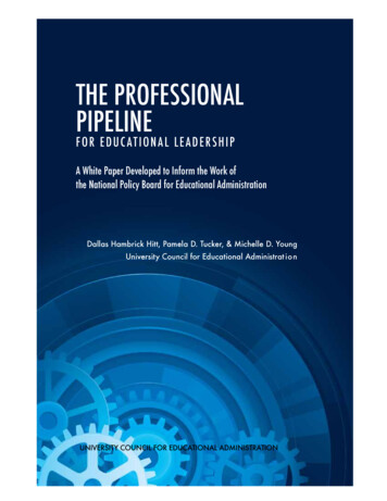 THE PROFESSIONAL PIPELINE