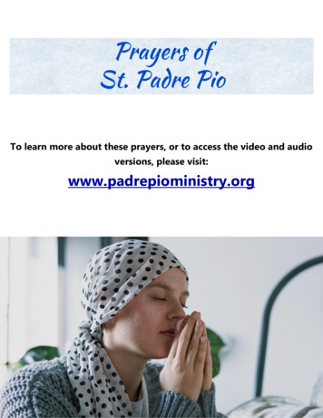 Prayers Of St. Padre Pio