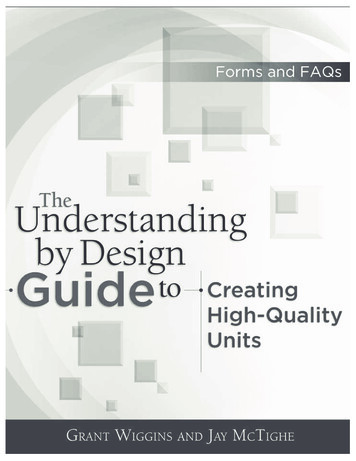The Understanding By Design Guide For Creating High .