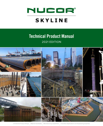 Technical Product Manual - Nucor Skyline
