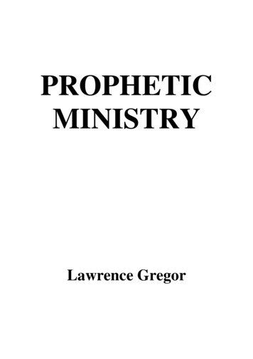 PROPHETIC MINISTRY - Wpo-gregor 