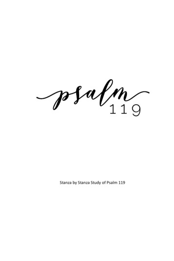 Stanza By Stanza Study Of Psalm 119 - .but God Ministry