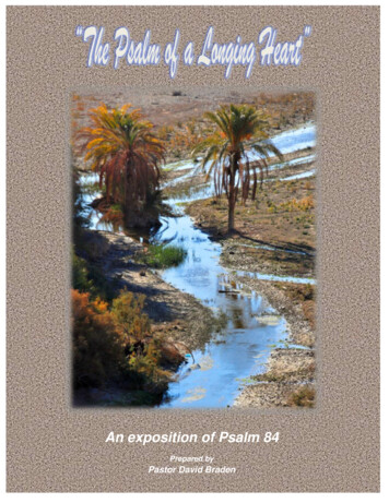 An Exposition Of Psalm 84 - Equipping The Saints