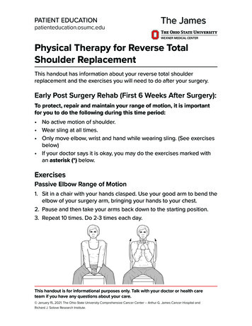 Physical Therapy For Reverse Total Shoulder Replacement