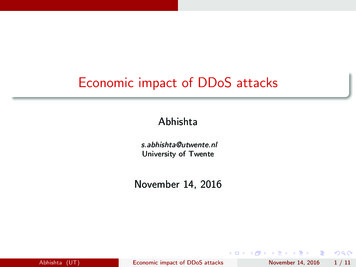 Economic Impact Of DDoS Attacks