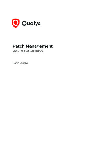 Qualys Patch Management Getting Started Guide