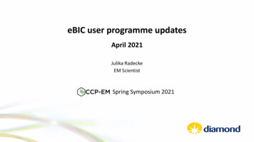 EBIC User Programme Updates