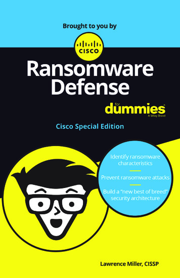 Ransomware Defense For Dummies - Krueger Communications
