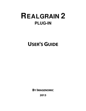 RealGrain Plug-in User's Guide - Imagenomic