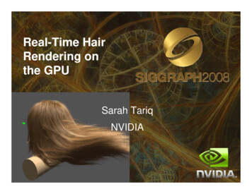 Real-Time Hair Reede Gondering On The GPU - Nvidia