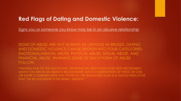 Red Flags Of Dating And Domestic Violence