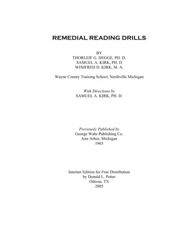 Remedial Reading Drills - Don Potter