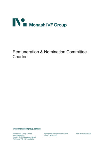 Remuneration And Nomination Committee Charter