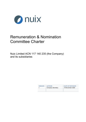 Remuneration & Nomination Committee Charter - Nuix