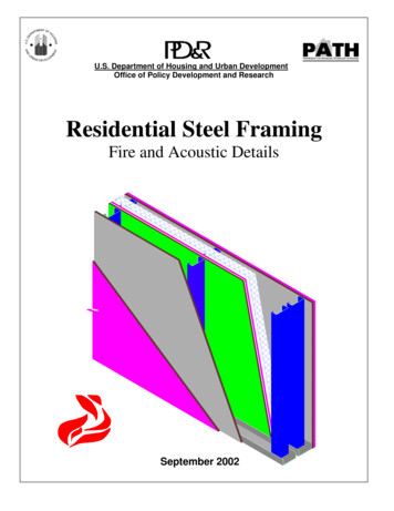 Residential Steel Framing - HUD USER