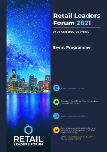 Retail Leaders Forum 2021