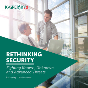 RETHINKING SECURITY - Kaspersky