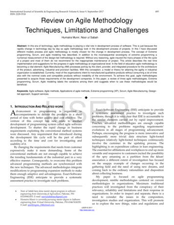 Review On Agile Methodology Techniques, Limitations And Challenges