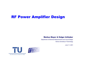 RF Power Amplifier Design