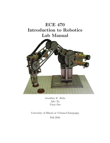 ECE 470 Introduction To Robotics Lab Manual