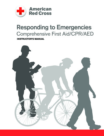 Responding To Emergencies - Red Cross