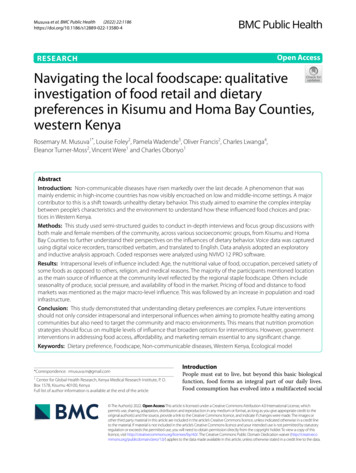 Navigating The Local Foodscape: Qualitative Investigation Of Food .