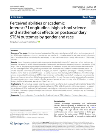 Perceived Abilities Or Academic Interests? Longitudinal High School .