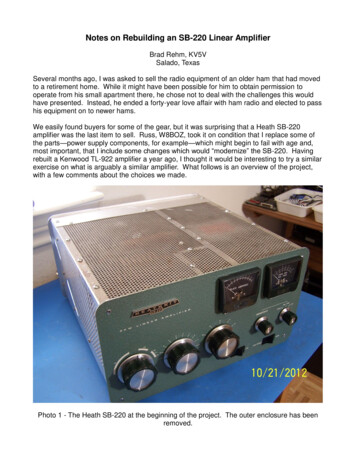 Notes On Rebuilding An SB-220 Linear Amplifier