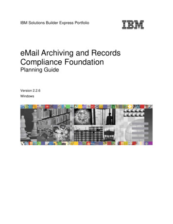 EMail Archiving And Records Compliance Foundation - E-TechServices