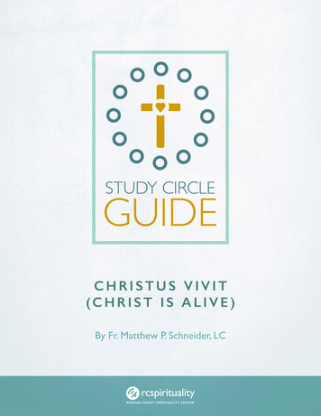 CHRISTUS VIVIT (CHRIST IS ALIVE) - RC Spirituality